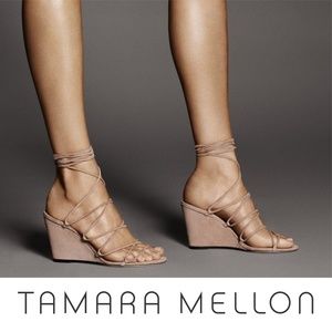 Nude Wedge, string strap - 42 (US 12)